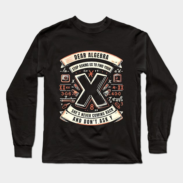 Dear Algebra Long Sleeve T-Shirt by mbak2biasa